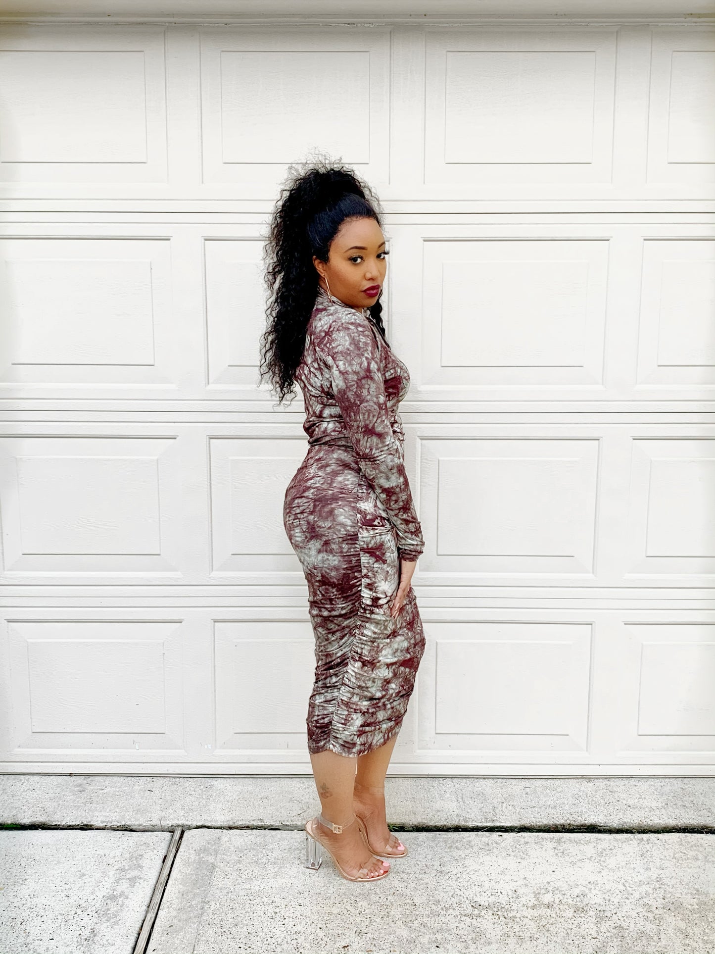 Cocoa and Cream Tie Dye Dress
