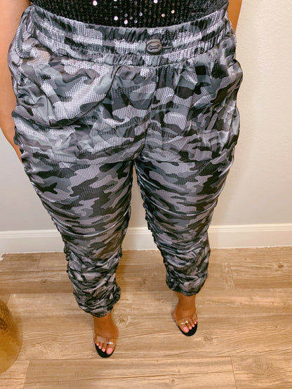 Ready for War High Waist Pants (Grey & Black)